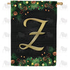 America Forever Pine Cones And Stars Monogram House Flag