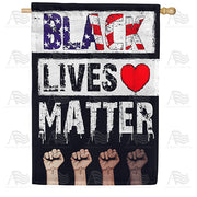 America Forever Black Lives Matter 1 House Flag