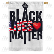 America Forever Black Lives Matter 2 House Flag