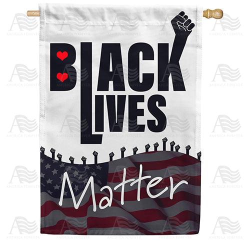 America Forever Black Lives Matter 3 House Flag