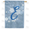 America Forever Blue Winter Monogram House Flag