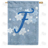America Forever Blue Winter Monogram House Flag