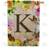 America Forever Flowery Wood Panel House Flag