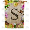 America Forever Flowery Wood Panel House Flag