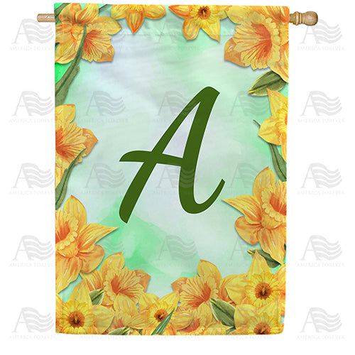 America Forever Daffodils House Flag