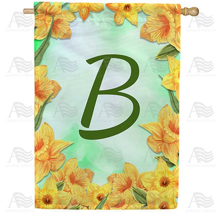 America Forever Daffodils House Flag
