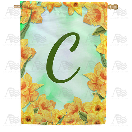 America Forever Daffodils House Flag