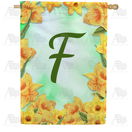 America Forever Daffodils House Flag