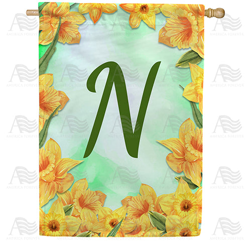 America Forever Daffodils House Flag