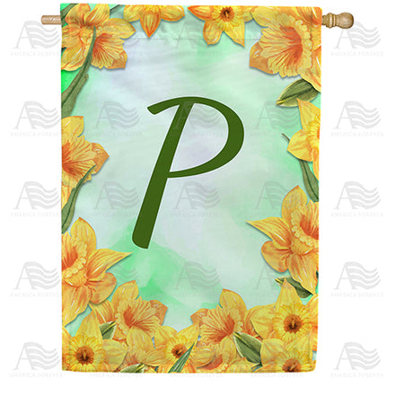 America Forever Daffodils House Flag