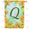 Daffodils Monogram House Flag