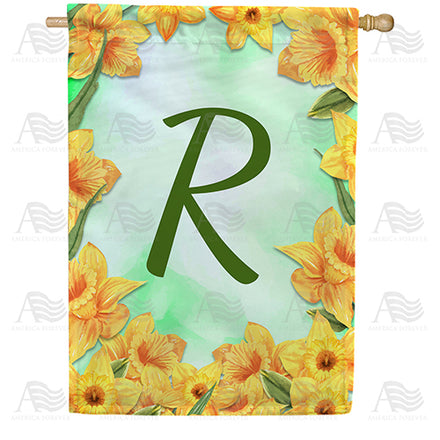 America Forever Daffodils House Flag