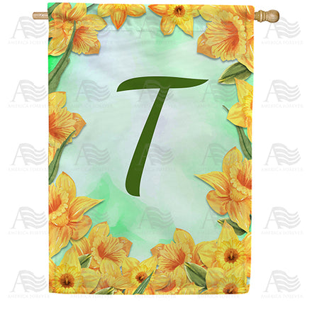 America Forever Daffodils House Flag