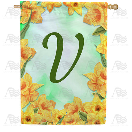 America Forever Daffodils House Flag