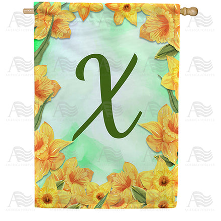 America Forever Daffodils House Flag