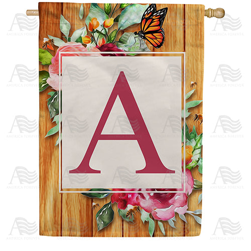 America Forever Bees And Roses House Flag