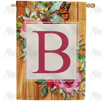 America Forever Bees And Roses House Flag