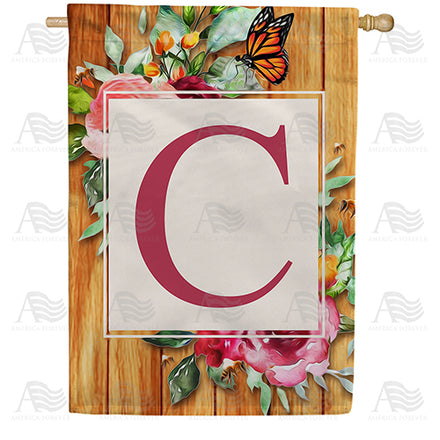 America Forever Bees And Roses House Flag