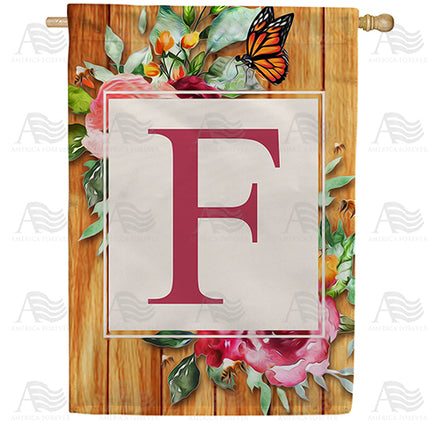 America Forever Bees And Roses House Flag