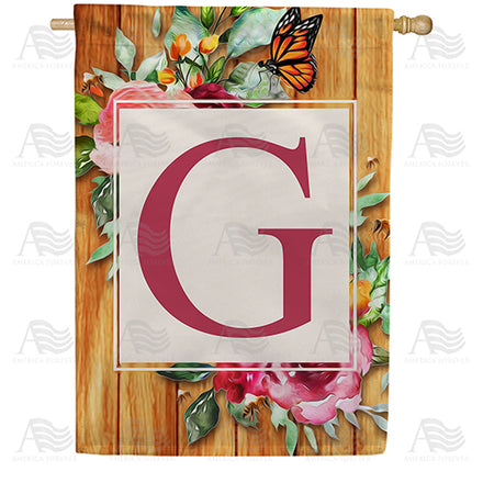 America Forever Bees And Roses House Flag