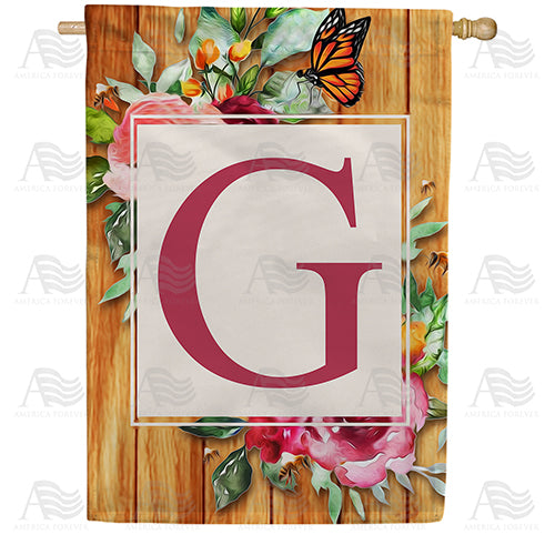 America Forever Bees And Roses House Flag