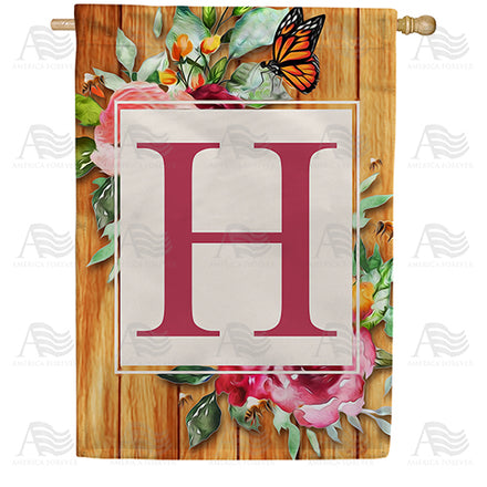 America Forever Bees And Roses House Flag