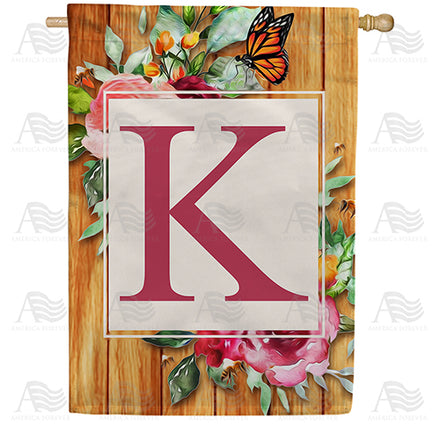 America Forever Bees And Roses House Flag