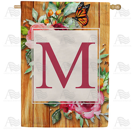 America Forever Bees And Roses House Flag
