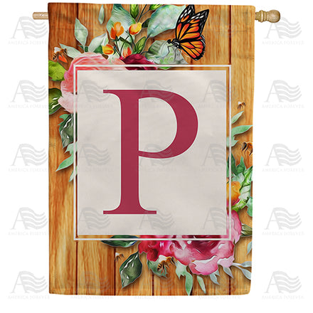 America Forever Bees And Roses House Flag