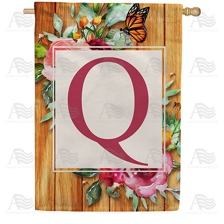 America Forever Bees And Roses House Flag