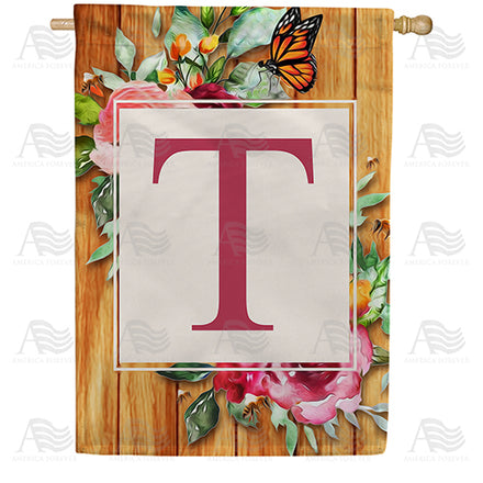 America Forever Bees And Roses House Flag