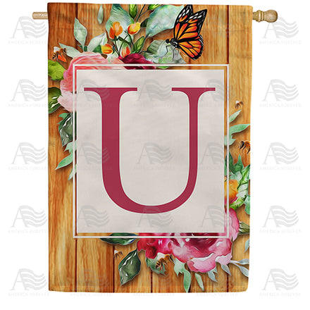 America Forever Bees And Roses House Flag