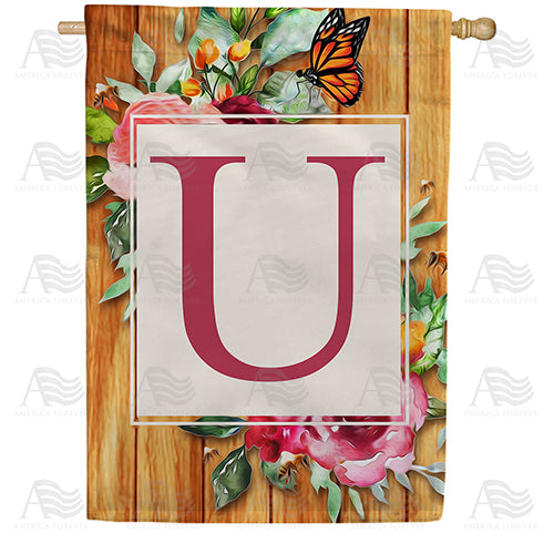America Forever Bees And Roses House Flag