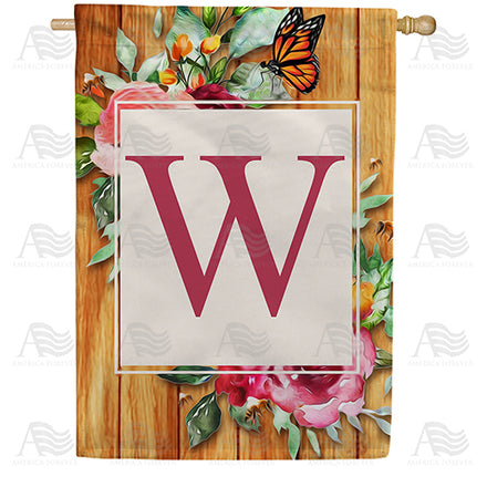 America Forever Bees And Roses House Flag