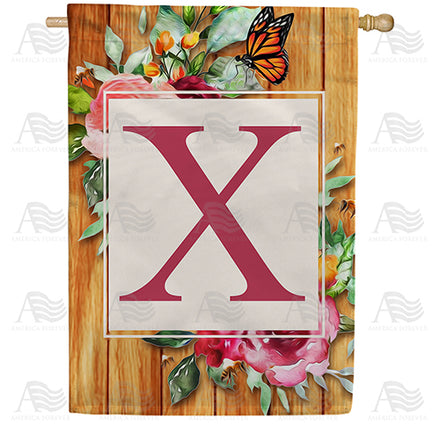 America Forever Bees And Roses House Flag