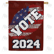 America Forever Vote 2024 (Red) House Flag