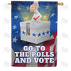 America Forever Go to the Polls and Vote! House Flag