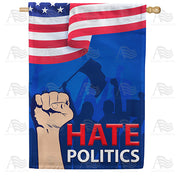 America Forever Hate Politics House Flag