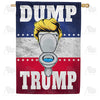 America Forever Dump Trump Cartoon House Flag