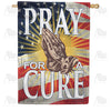 America Forever Let's Pray for a Cure House Flag