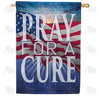 America Forever Pray for a Cure, America House Flag