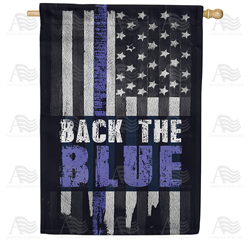 America Forever Back the Blue House Flag