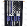 America Forever Back the Blue House Flag