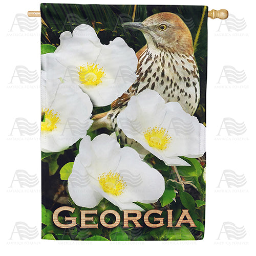 America Forever Georgia's Cherokee Rose House Flag