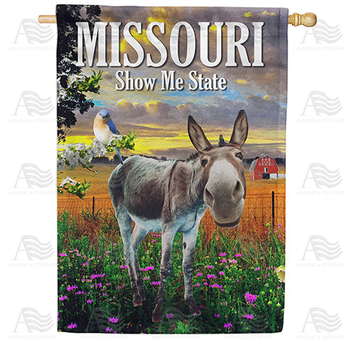 America Forever Hee Haw! Welcome To Missouri! House Flag