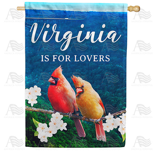 America Forever Virginia Is For Lovers House Flag