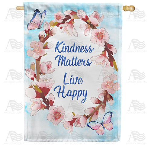 America Forever Be Kind, Live happy House Flag