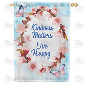America Forever Be Kind, Live happy House Flag