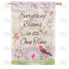 America Forever Your Time To Bloom Will Come! House Flag