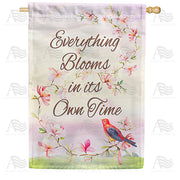America Forever Your Time To Bloom Will Come! House Flag